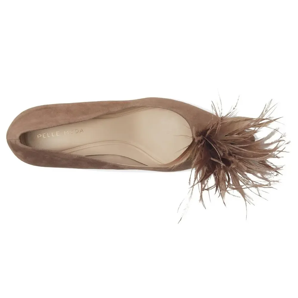 PELLE MODA WOMEN'S KEALI PUMP, TAUPE, 9.5